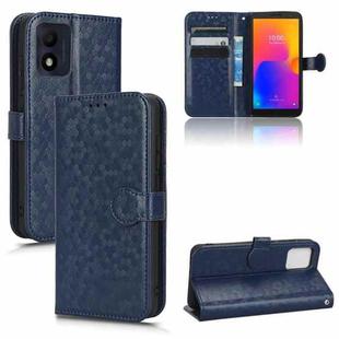 For Alcatel 1B 2022 Honeycomb Dot Texture Leather Phone Case(Blue)