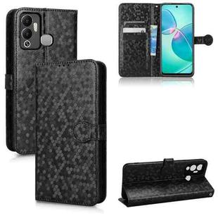 For Infinix Hot 12 Play Honeycomb Dot Texture Leather Phone Case(Black)
