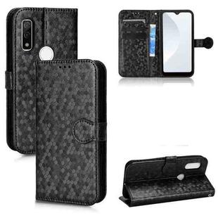 For Fujitsu Arrows WE F-51B Honeycomb Dot Texture Leather Phone Case(Black)