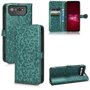 For Asus ROG Phone 6 Honeycomb Dot Texture Leather Phone Case(Green)