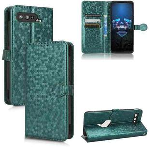 For Asus ROG Phone 5 Honeycomb Dot Texture Leather Phone Case(Green)