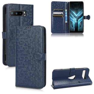 For Asus ROG Phone 3 Strix / ROG Phone 3 Honeycomb Dot Texture Leather Phone Case(Blue)
