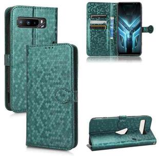 For Asus ROG Phone 3 Strix / ROG Phone 3 Honeycomb Dot Texture Leather Phone Case(Green)