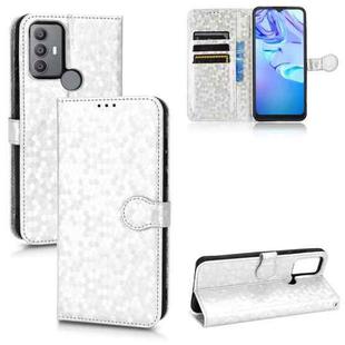 For TCL 30 SE Honeycomb Dot Texture Leather Phone Case(Silver)