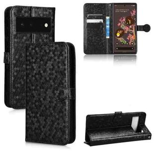 For Google Pixel 6 Honeycomb Dot Texture Leather Phone Case(Black)