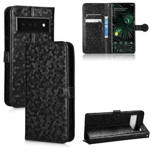 For Google Pixel 6 Pro Honeycomb Dot Texture Leather Phone Case(Black)