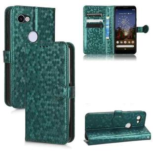 For Google Pixel 3 Lite / Pixel 3A Honeycomb Dot Texture Leather Phone Case(Green)
