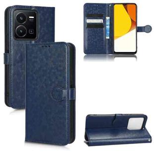 For vivo Y35 4G Honeycomb Dot Texture Leather Phone Case(Blue)
