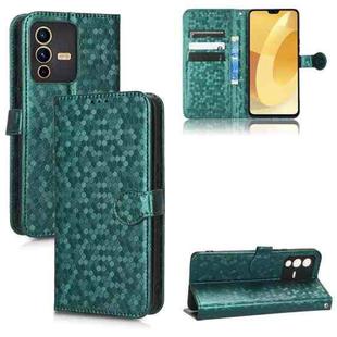 For vivo S12 Pro / V23 Pro 5G Honeycomb Dot Texture Leather Phone Case(Green)