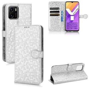 For vivo Y15s Honeycomb Dot Texture Leather Phone Case(Silver)