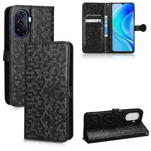 For Huawei nova Y70 / nova Y70 Plus Honeycomb Dot Texture Leather Phone Case(Black)