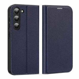 For Samsung Galaxy S23 5G DUX DUCIS Skin X2 Series Horizontal Flip Leather Phone Case(Blue)