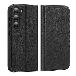 For Samsung Galaxy S23 5G DUX DUCIS Skin X2 Series Horizontal Flip Leather Phone Case(Black)