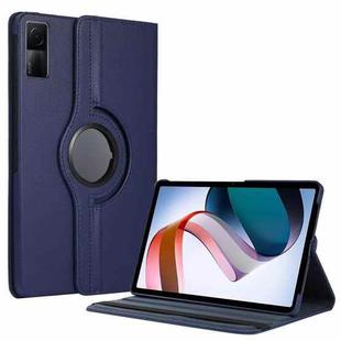 For Xiaomi Redmi Pad 10.61 360 Degree Rotation Litchi Texture Leather Tablet Case(Dark Blue)