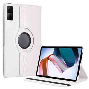 For Xiaomi Redmi Pad 10.61 360 Degree Rotation Litchi Texture Leather Tablet Case(White)