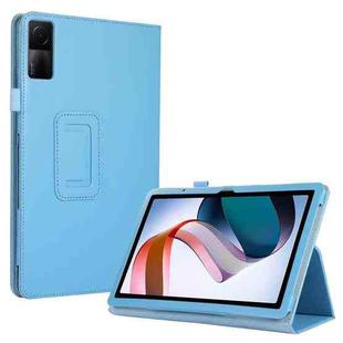 For Xiaomi Redmi Pad 10.61 Litchi Texture Leather Tablet Case with Holder(Light Blue)