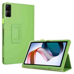 For Xiaomi Redmi Pad 10.61 Litchi Texture Leather Tablet Case with Holder(Green)