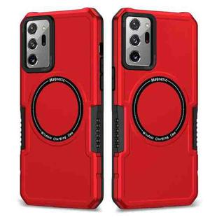 For Samsung Galaxy Note20 Ultra MagSafe Shockproof Armor Phone Case(Red)