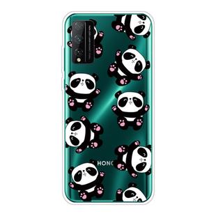 For Huawei Honor Play 4T Pro Shockproof Painted Transparent TPU Protective Case(Hug Bear)