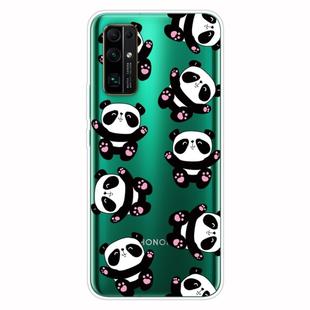 For Huawei Honor 30 Pro Shockproof Painted Transparent TPU Protective Case(Hug Bear)