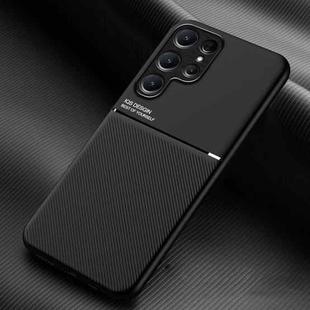 For Samsung Galaxy S23 Ultra 5G Classic Tilt Magnetic PC + TPU Phone Case(Black)
