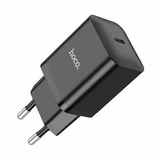 hoco N27 PD 20W Innovative Single Port USB-C/Type-C Charger, EU Plug(Black)