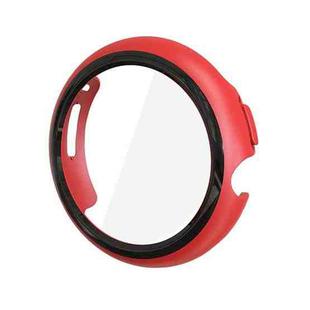For Google Pixel Watch Tempered Glass Film PC Watch Case(Red)