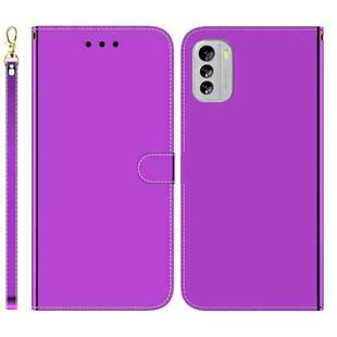 For Nokia G60 Imitated Mirror Surface Flip Leather Phone Case(Purple)