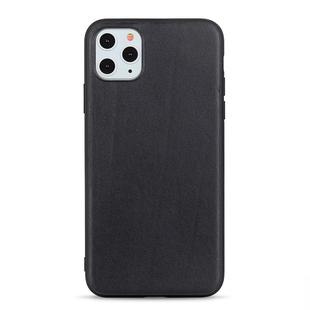 For iPhone 11 Pro Max Lambskin Texture Protective Case(Black)