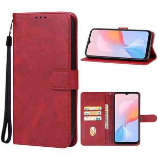 For vivo Y73t Leather Phone Case(Red)
