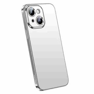 For iPhone 14 SULADA Electroplating Frosted All-inclusive TPU Phone Case(Silver)