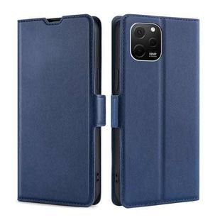 For Huawei nova Y61 Ultra-thin Voltage Side Buckle Horizontal Flip Leather Phone Case(Blue)