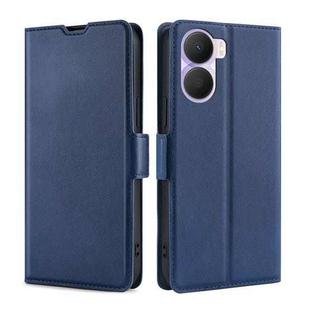 For Honor Play 40 Plus Ultra-thin Voltage Side Buckle Horizontal Flip Leather Phone Case(Blue)