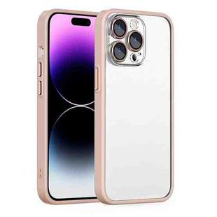 For iPhone 13 Pro Cat Eyes Metal Camera Lens Shockproof Protective Phone Case(Pink)
