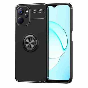 For Realme 10 5G Metal Ring Holder TPU Phone Case(Black)