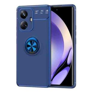 For Realme 10 Pro+ 5G Metal Ring Holder TPU Phone Case(Blue)