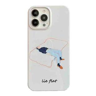 For iPhone 14 Pro Cartoon Film Craft Hard PC Phone Case(Lie Flat)