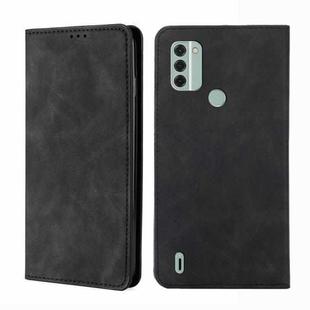 For Nokia C31 Skin Feel Magnetic Horizontal Flip Leather Phone Case(Black)