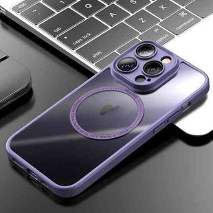 For iPhone 14 Skyship TPU Soft Magsafe Phone Case(Deep Purple)