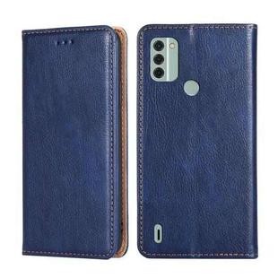 For Nokia C31 Gloss Oil Solid Color Magnetic Leather Phone Case(Blue)