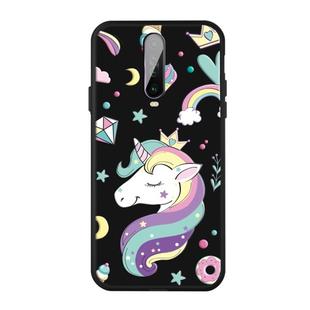 For Xiaomi Red K30 Pattern Printing Embossment TPU Mobile Case(Candy Unicorn)