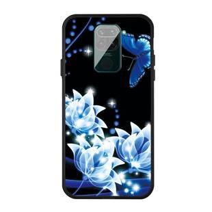 For Xiaomi Redmi Note 9 Pattern Printing Embossment TPU Mobile Case(Orchid Butterfly)