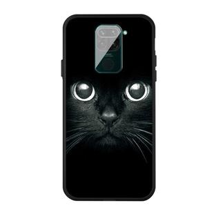For Xiaomi Redmi Note 9 Pattern Printing Embossment TPU Mobile Case(Whiskered cat)