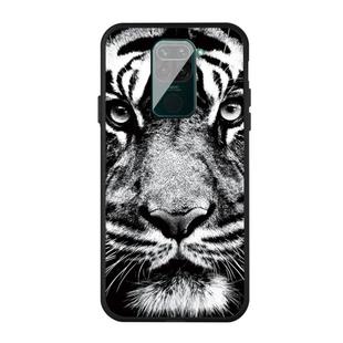 For Xiaomi Redmi Note 9 Pattern Printing Embossment TPU Mobile Case(White Tiger)