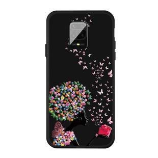 For Xiaomi Redmi Note 9 Pro Pattern Printing Embossment TPU Mobile Case(Corolla Girl)