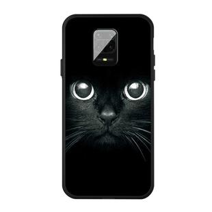 For Xiaomi Redmi Note 9s Pattern Printing Embossment TPU Mobile Case(Whiskered cat)