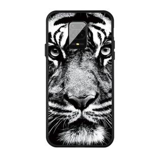 For Xiaomi Redmi Note 9s Pattern Printing Embossment TPU Mobile Case(White Tiger)