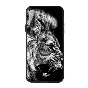 For Xiaomi MI 10 Pattern Printing Embossment TPU Mobile Case(Lion)