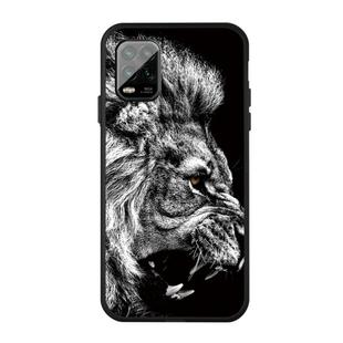 For Xiaomi MI 10 Lite Pattern Printing Embossment TPU Mobile Case(Lion)