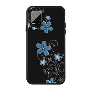 For Xiaomi MI 10 Lite Pattern Printing Embossment TPU Mobile Case(Small orchid)